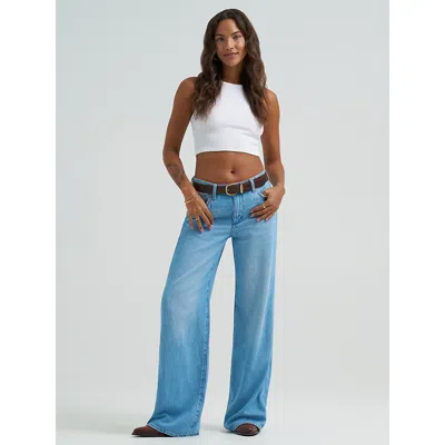 Wrangler Women's Ultra Soft Worldwide Jean In Prairie Pathway In Blue