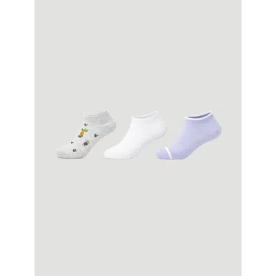 Wrangler Women's Workwear Novelty Low Cut Sock (3-pack) In Veggies In Multi
