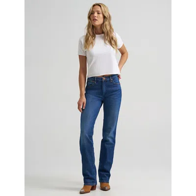 Wrangler Women's Wrancher Jean In Tierra Tinge In Blue