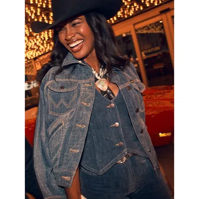 Wrangler Women's  Airy Denim Jacket In Blue