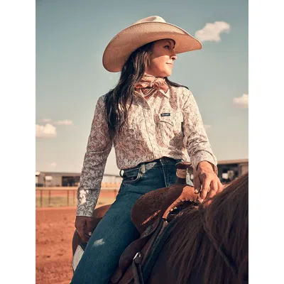 Wrangler Women's  Aria Performance Shirt In White In Multi