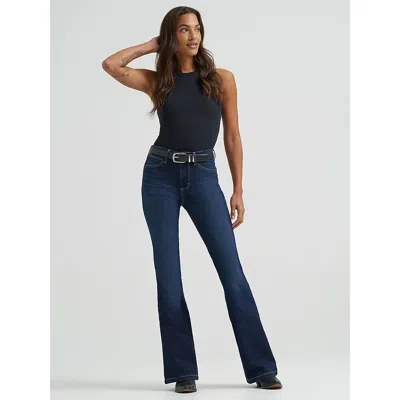 Wrangler Women's  Bespoke High Rise Flare Jean In Madilyn In Blue