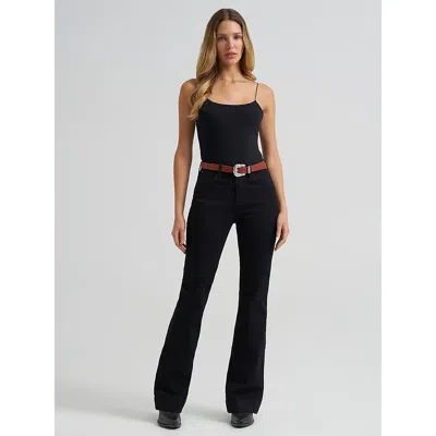 Wrangler Women's  Bespoke High Rise Trouser Jean In Savannah In Black