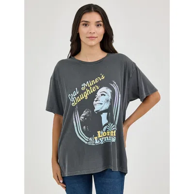 Wrangler Women's ® Loretta Lynn Oversized Band Tee In Jet Black