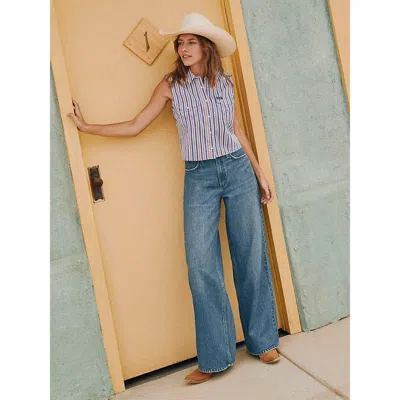 Wrangler Women's  Retro® Bailey High Rise Wide Leg Jean In Yvette In Blue