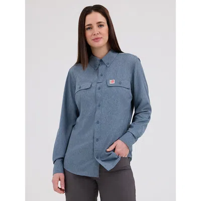 Wrangler Women's  Riggs Workwear® Lightweight Vented Work Shirt In Blue Nights