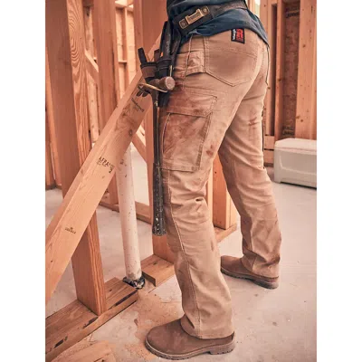 Wrangler Women's ® Riggs Workwear® Ripstop Ranger Slim Cargo Pant In Golden Khaki In Brown