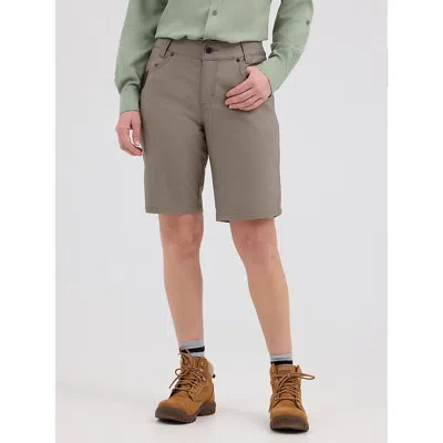 Wrangler Women's  Riggs Workwear® Technical Carpenter Short In Dark Khaki In Brown