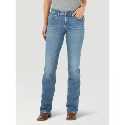 Wrangler Retro Mae Mid Rise Bootcut Jean In Dillon In Blue