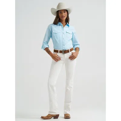 Wrangler Women's ® Ultimate Riding Jean Q-baby Mid-rise Bootcut In White