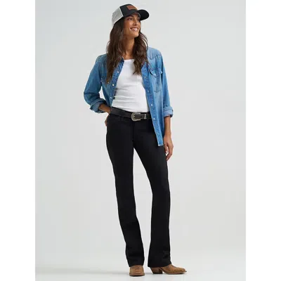 Wrangler Women's ® Ultimate Riding Jean Willow Mid-rise Bootcut In Molly In Black
