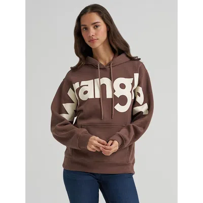 Wrangler Women's  Wide Open Spaces Logo Hoodie In Cocoa Lite In Brown