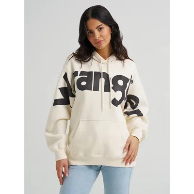 Wrangler Women's  Wide Open Spaces Logo Hoodie In White In Neutral