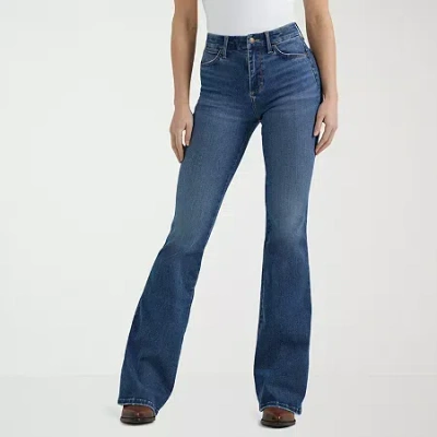 Wrangler Womens Bespoke Flare Jean In Blue