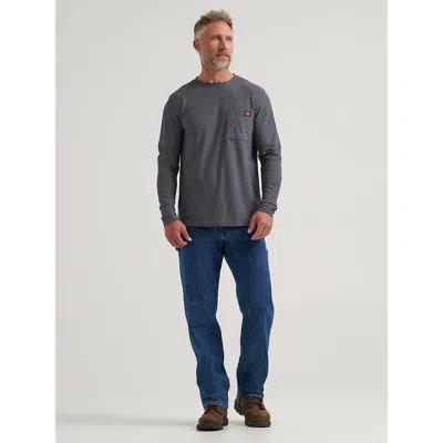 Wrangler Workwear Excavator Jean In Midwash In Blue