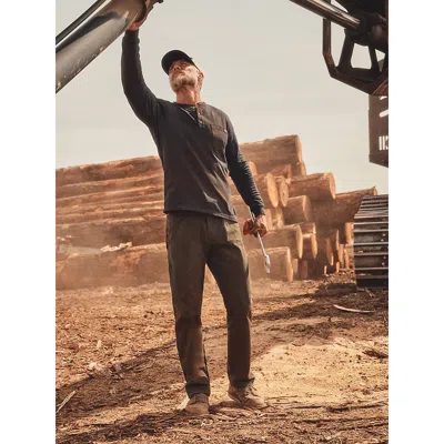 Wrangler Workwear Inspector Pant In Peat In Brown