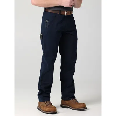 Wrangler Workwear Relaxed Straight Pant In Dark Sapphire In Blue