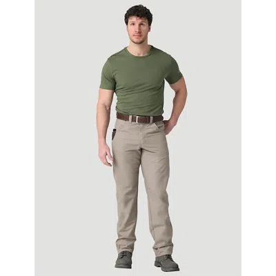 Wrangler Workwear Technician Pant In Dark Khaki In Nude