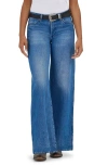 Wrangler World Wide High Waist Wide Leg Jeans In Ranch Housedown
