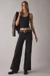Wrangler Worldwide Mid-rise Wide Leg Jean In Mole, Women's At Urban Outfitters In Black