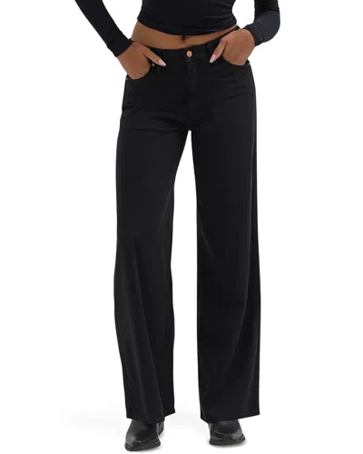 Wrangler Worldwide Midnight Ride Wide Leg Jean In Black