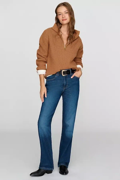 Wrangler Wrancher High Rise Bootcut Jeans In Dark Wash