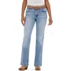 Wrangler Wrancher High Waist Bootcut Jeans In Frosty Silver