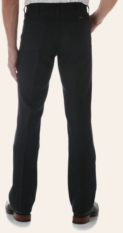 Wrangler Wrancher Navy Blue Dress Pants In Black