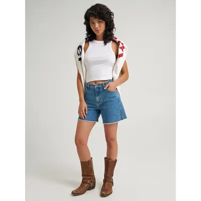 Wrangler ® X 250 Years Of America Mid-length Cowboy Short In Mid Indigo In Blue