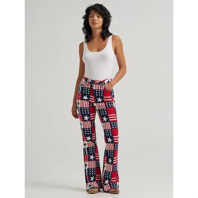 Wrangler ® X 250 Years Of America Retro Bailey Flare Print Jean In Stars Stripes In Multi