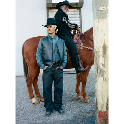 Wrangler X Avirex Coated Barrel Jean In Black Coated