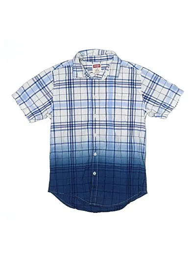 Pre-owned Wrangler X Barbie Kids' Short Sleeve Button Down Shirt In Blue