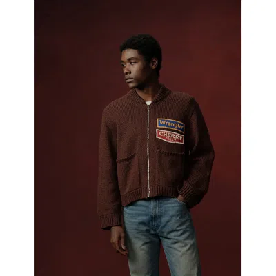 Wrangler X Cherry Knit Jacket In Brown