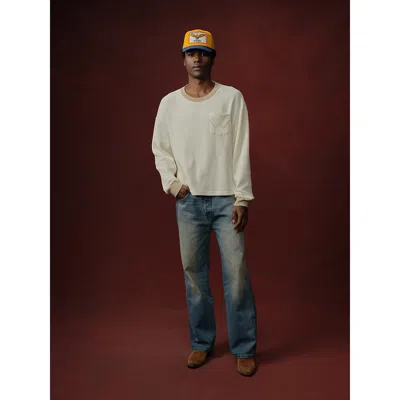 Wrangler X Cherry Wide Leg Jean In Denim In Blue