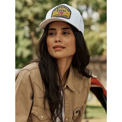 Wrangler X Coors American Baseball Cap In Antique White In Pattern
