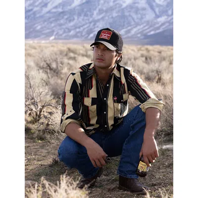 Wrangler X Coors Cowboy Cut Work Shirt In Stripe In Multi
