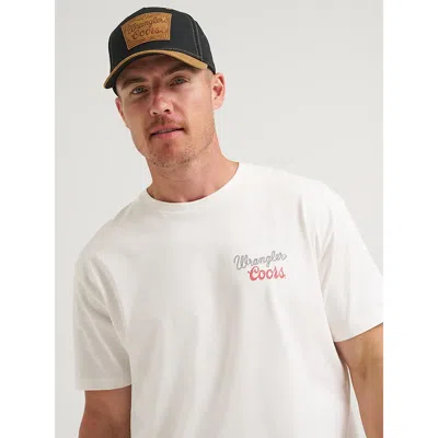 Wrangler X Coors Faux Leather Cap In Black