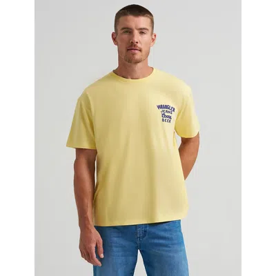 Wrangler X Coors Logo T-shirt In Buff Yellow