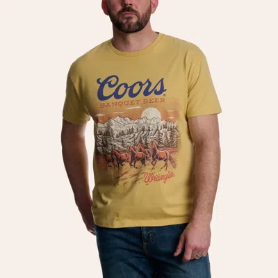 Wrangler X Coors Men's Yellow Scenic Graphic T-shirt