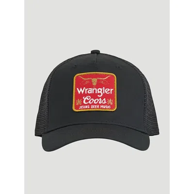 Wrangler X Coors Steer Patch Cap In Black