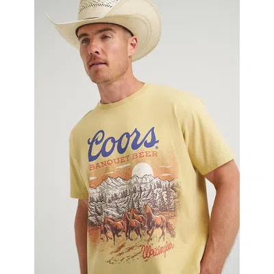 Wrangler X Coors Wild Horses T-shirt In Moonstone In Neutral