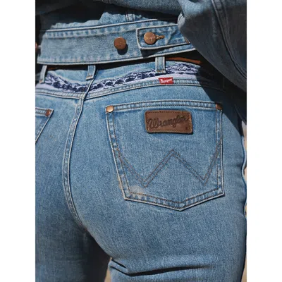 Wrangler X Coors Women's Bailey Flare In Beer Wash In Blue