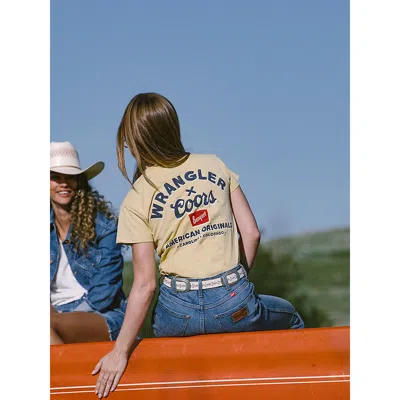 Wrangler X Coors Women's Yellow Logo Graphic T-shirt