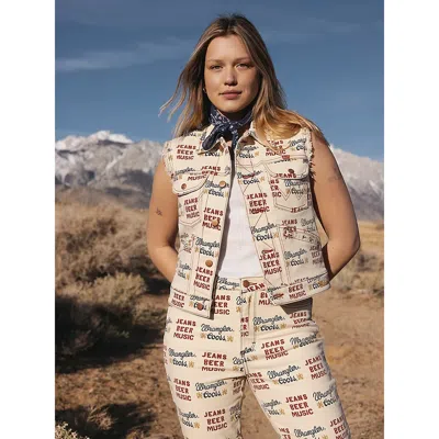 Wrangler X Coors Women's Printed Vest In Multicolor