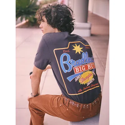 Wrangler X Stranger Things Bradley's Big Buy T-shirt In Washed Black