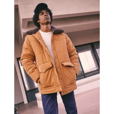 Wrangler X Stranger Things Hopper Jacket In Brown In Orange