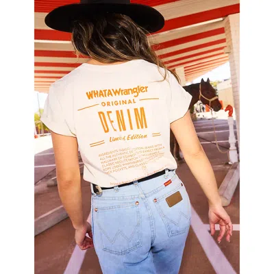 Wrangler X Whataburger Women's Tee In Marshmallow In White