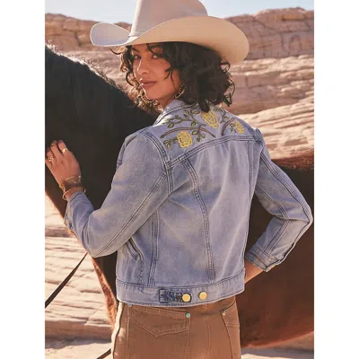 Wrangler ® X Yellow Rose By Kendra Scott Trucker Jacket In Sunfade