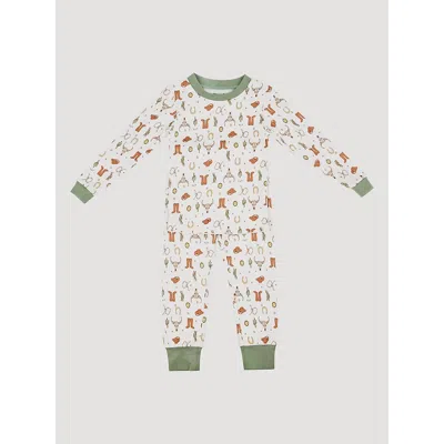 Wrangler Kids' Youth Pajama Set In Sheriff In Green