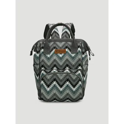 Wrangler Zig Zag Print Backpack In Grey In Gray